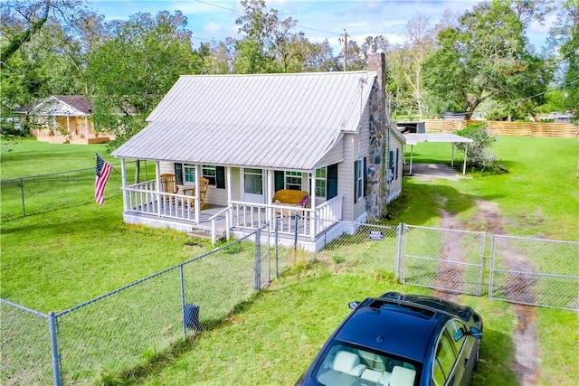 1013 E Waring St, Waycross, GA 31501 - view of front of home featuring a porch and a front yard