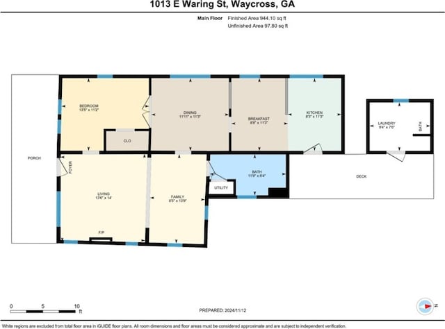 1013 E Waring St, Waycross, GA 31501 - plan