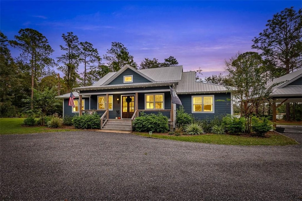 bungalow-style house with a porch