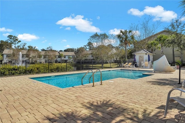 view of pool with a patio