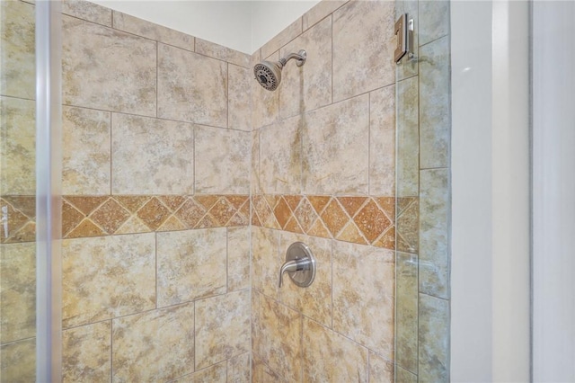 details with tiled shower