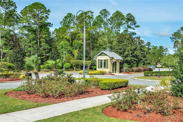view of home's community with view of scattered trees
