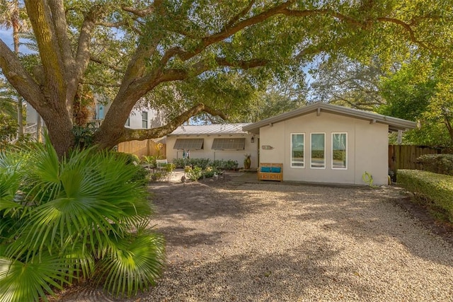 view of rear view of property