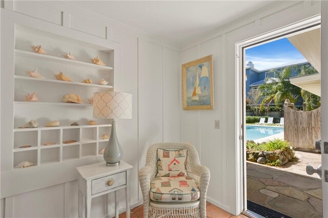 sitting room with plenty of natural light