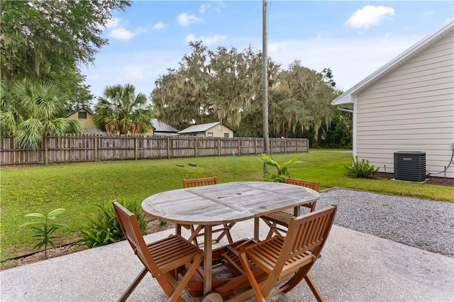 view of patio with cooling unit