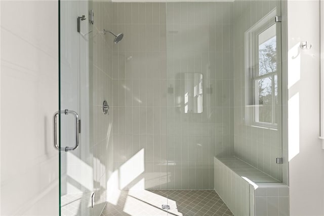 bathroom with an enclosed shower