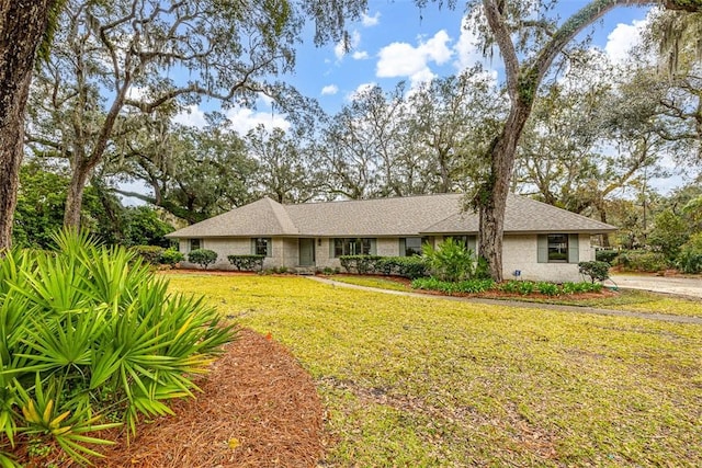 217 Five Pounds Rd, Saint Simons Island, GA 31522 - ranch-style home featuring a front yard