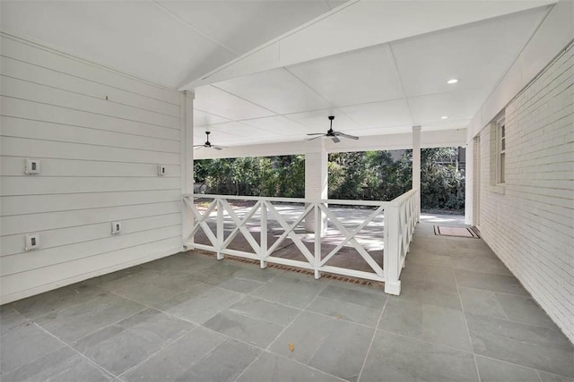 111 Youngwood Dr, Saint Simons Island, GA 31522 - view of patio with a ceiling fan