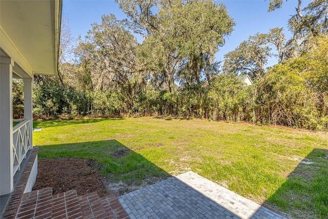 111 Youngwood Dr, Saint Simons Island, GA 31522 - view of grassy yard featuring a patio area