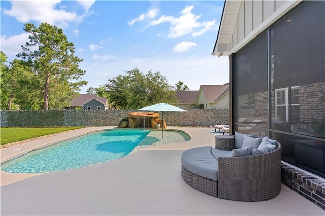 98 Bartram Trl, Brunswick, GA 31523 - view of swimming pool featuring a patio and a fenced backyard