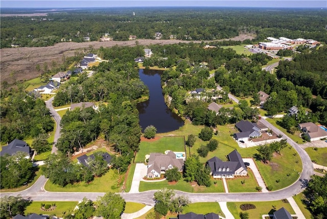 98 Bartram Trl, Brunswick, GA 31523 - aerial view of property's location with a nearby body of water, a heavily wooded area, and nearby suburban area