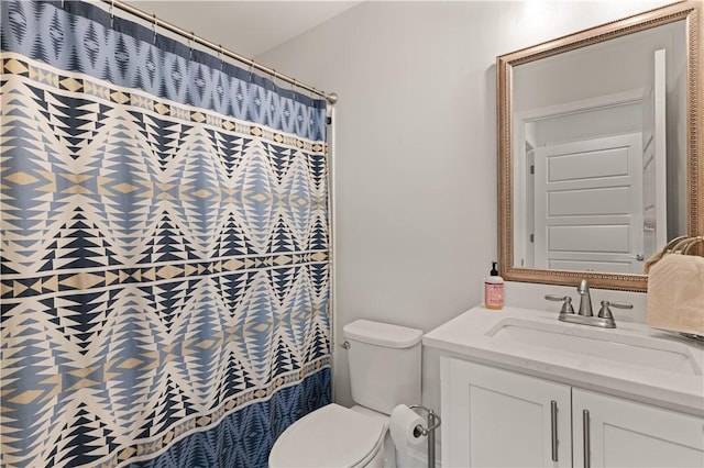 98 Bartram Trl, Brunswick, GA 31523 - full bath featuring toilet, vanity, and curtained shower
