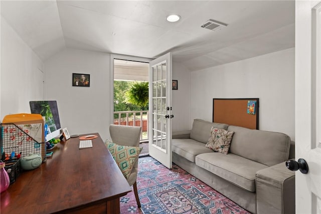 686 S Fourth St, Jesup, GA 31545 - office space with vaulted ceiling and french doors
