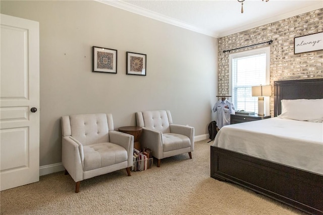 4901 Stanfield Rd, Patterson, GA 31557 - bedroom with crown molding and light carpet