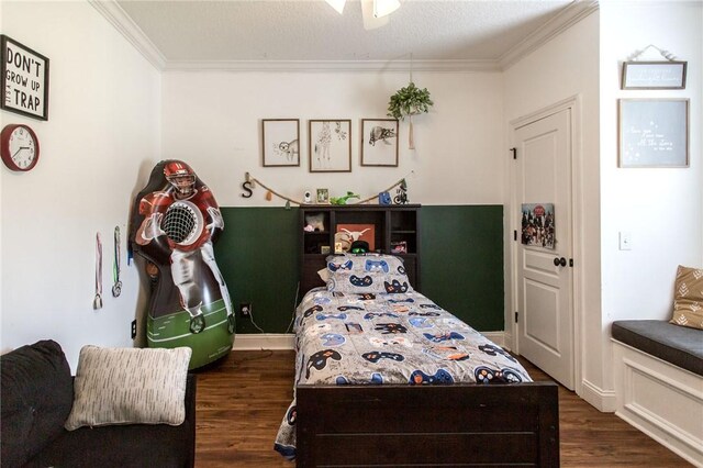 4901 Stanfield Rd, Patterson, GA 31557 - bedroom with ornamental molding and dark wood-style floors