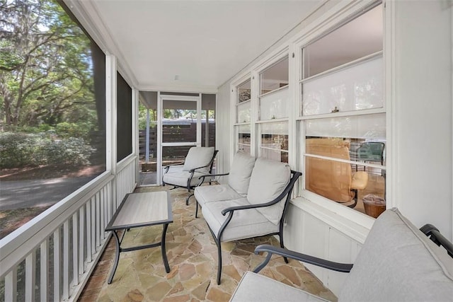 view of sunroom / solarium