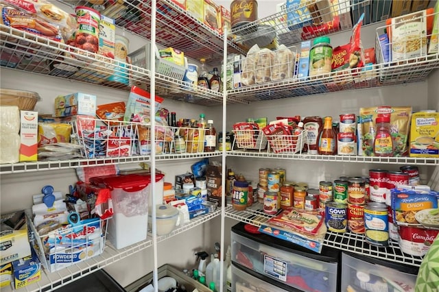 view of pantry