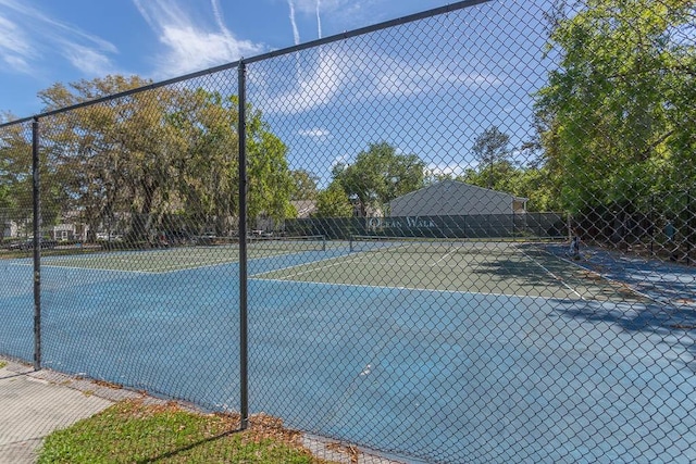 view of sport court