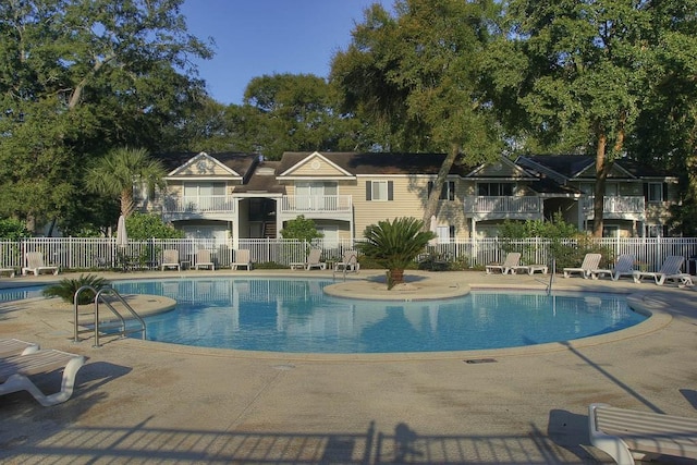 view of pool