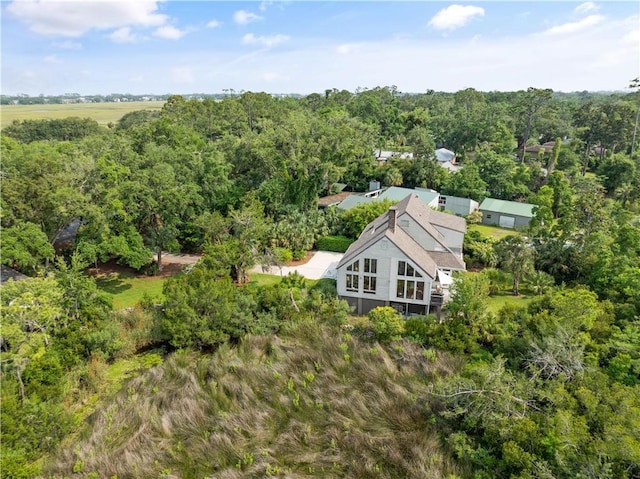 207 Military Rd, Saint Simons Island, GA 31522 - aerial view of property and surrounding area featuring a forest