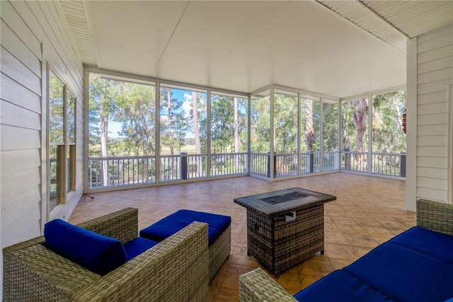 view of sunroom / solarium