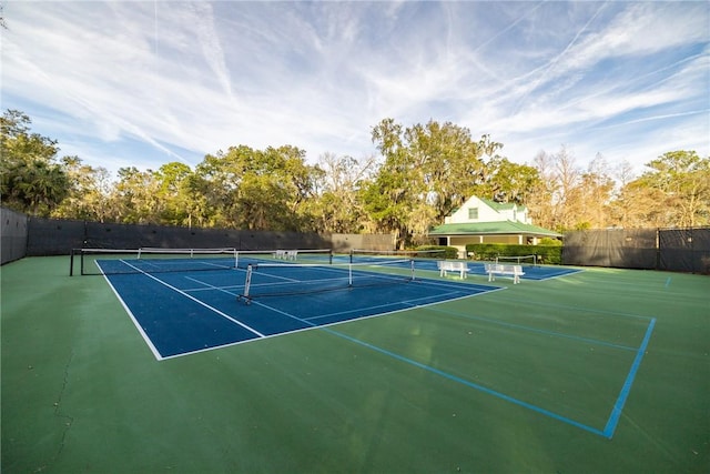 view of sport court