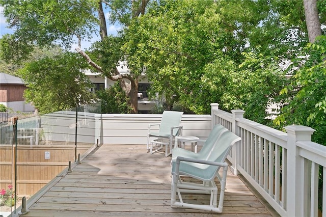 view of wooden terrace