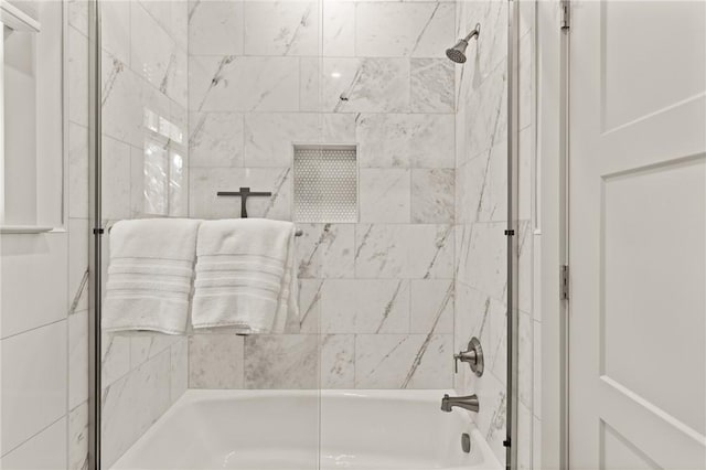 bathroom with shower / bath combination