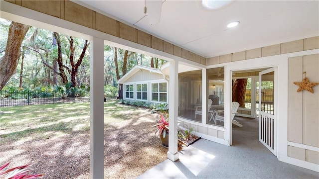 635 Old Plantation Rd, Jekyll Island, GA 31527 - view of patio with fence