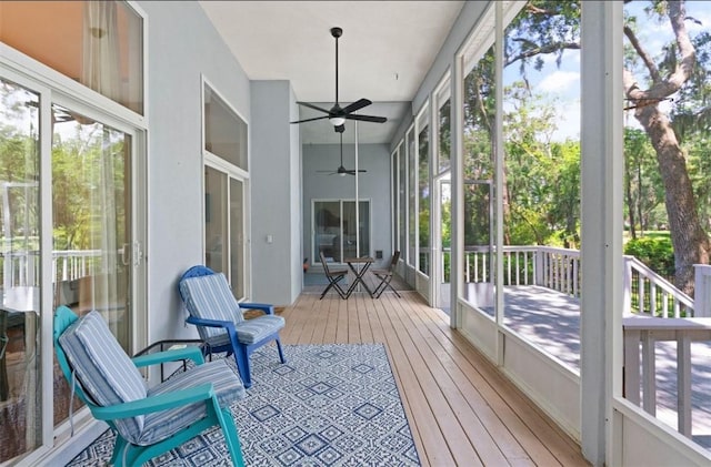 704 Dungeness, Saint Simons Island, GA 31522 - sunroom with ceiling fan