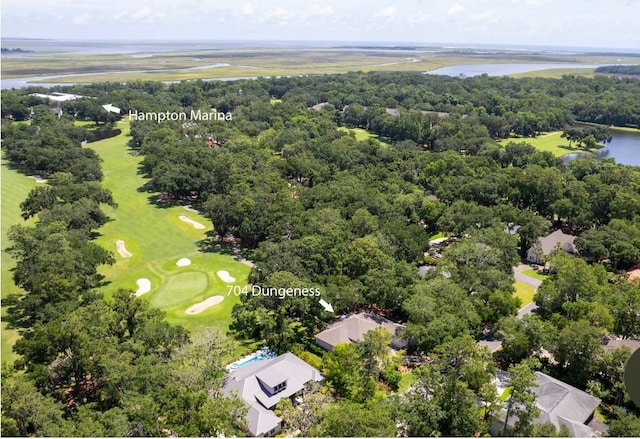704 Dungeness, Saint Simons Island, GA 31522 - bird's eye view of a large body of water and a golf club