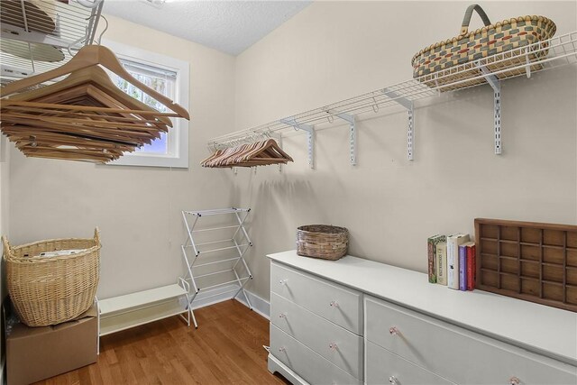 800 Wayne St, Darien, GA 31305 - walk in closet with wood finished floors