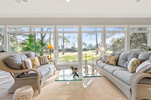 view of sunroom / solarium