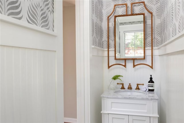 bathroom featuring vanity