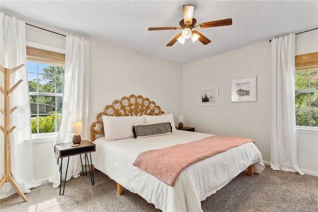 501 W Hall St, Saint Marys, GA 31558 - carpeted bedroom featuring ceiling fan and baseboards