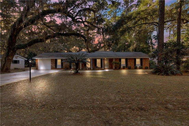 ranch-style home with a carport