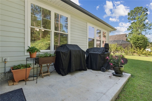 view of patio / terrace featuring area for grilling