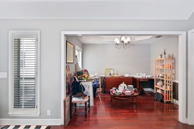 104 Cay Trce, Brunswick, GA 31525 - dining room with wood finished floors, a chandelier, and baseboards