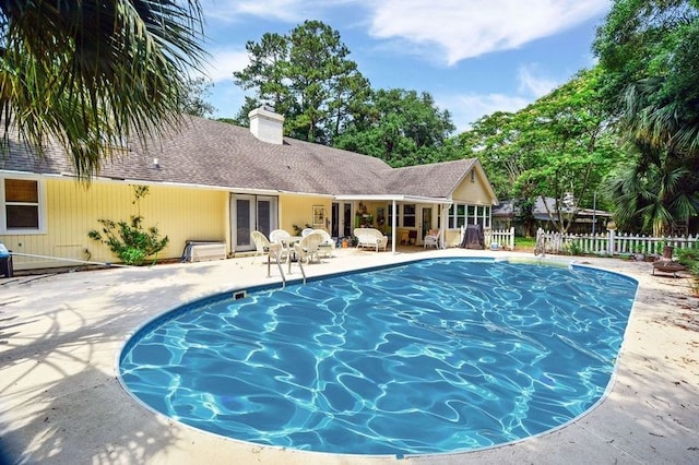 104 Cay Trce, Brunswick, GA 31525 - view of pool with french doors and a patio
