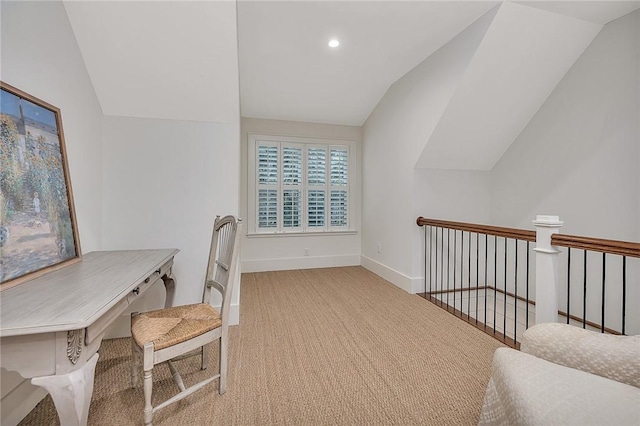 11826 Old Demere Rd, Saint Simons Island, GA 31522 - carpeted office with lofted ceiling and recessed lighting
