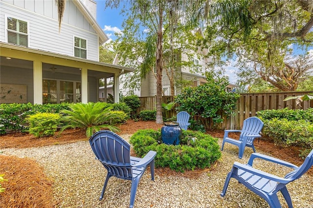 11826 Old Demere Rd, Saint Simons Island, GA 31522 - view of yard with a ceiling fan