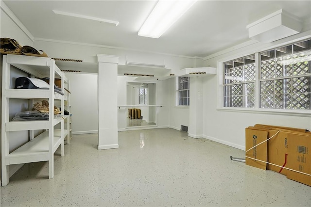 view of storage area