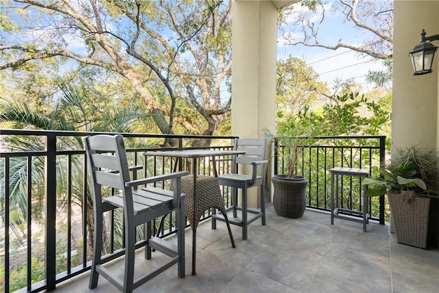 view of balcony