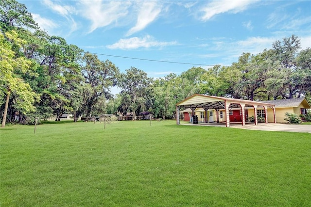124 Ryals Rd, Brunswick, GA 31523 - view of green lawn with view of scattered trees