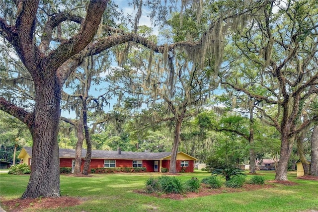 124 Ryals Rd, Brunswick, GA 31523 - ranch-style house featuring a front lawn