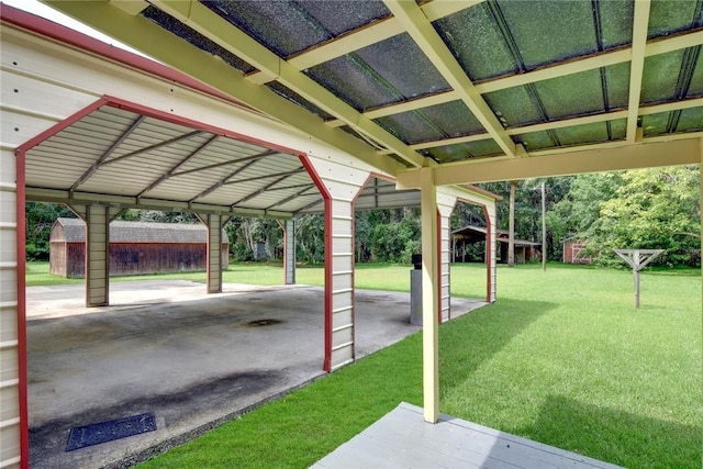 124 Ryals Rd, Brunswick, GA 31523 - view of green lawn featuring a patio area