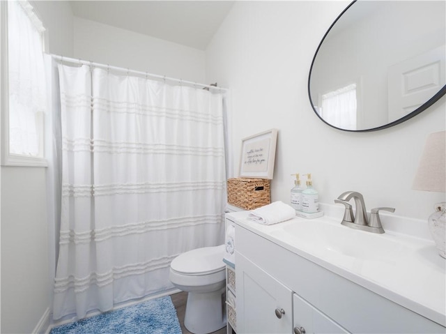 1007 Elbert Ext, Darien, GA 31305 - bathroom featuring vanity and a shower with curtain