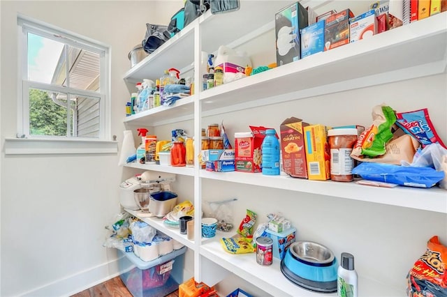 view of pantry