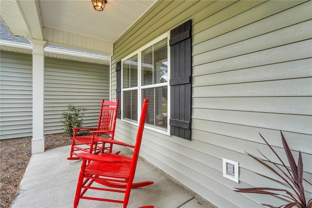 view of patio with covered porch