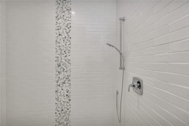 room details with tiled shower